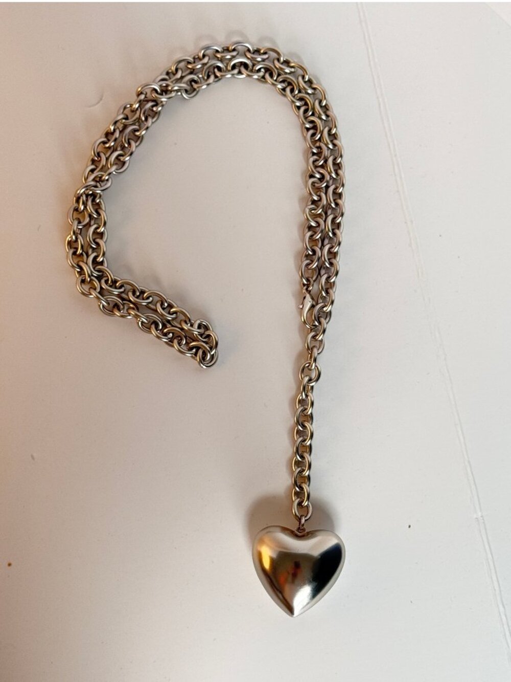 Roxanne Assoulin The Puffy Heart Necklace in Silver